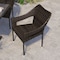 Flash Furniture Espresso PE Rattan Wicker Patio Dining Chair TT-TT02-ESP-GG - alternate 2